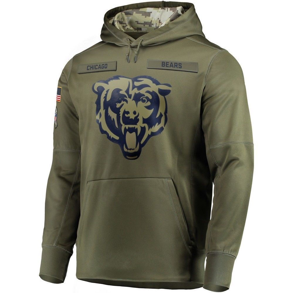 Men Chicago Bears Green  2024 Nike NFL hoodie